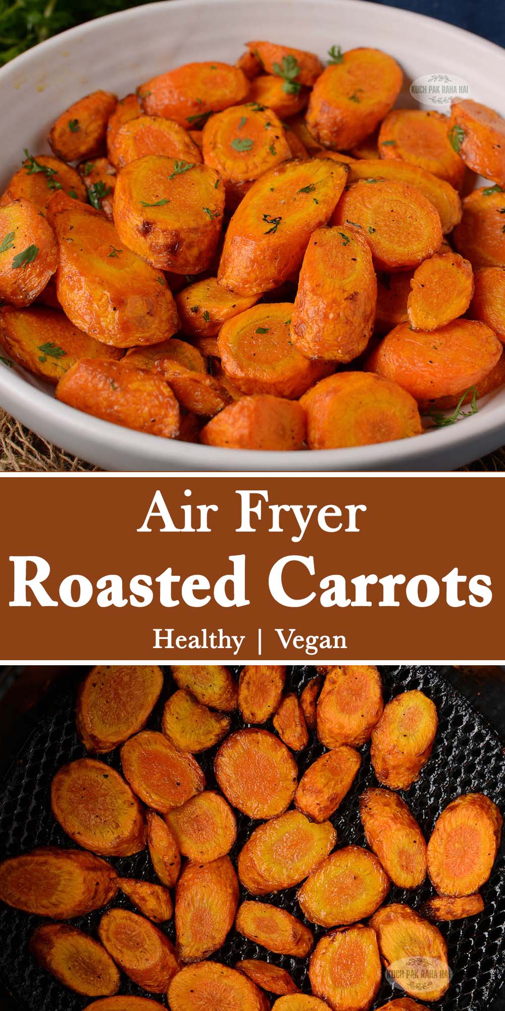 Air fryer carrots healthy recipe.