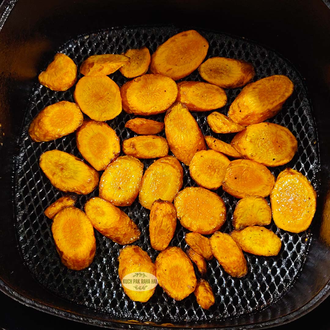 Air fried carrots.