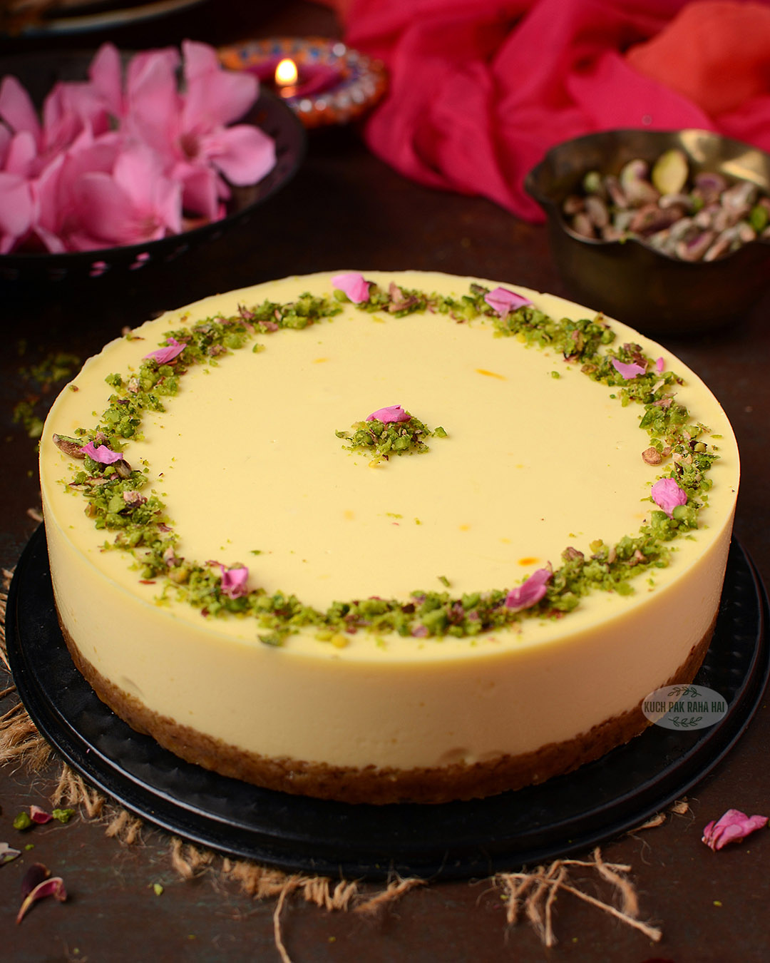 Indian yogurt cheesecake without cream cheese and without eggs.