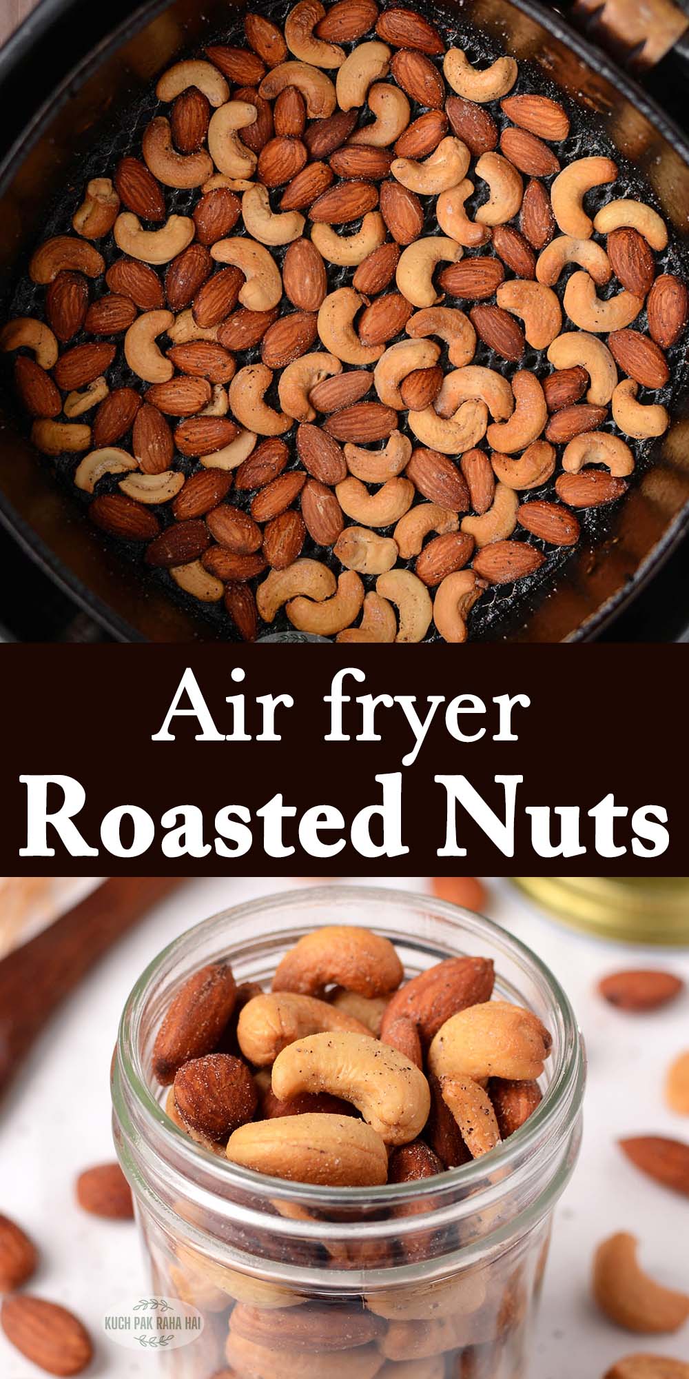 Roasted Nuts in air fryer.