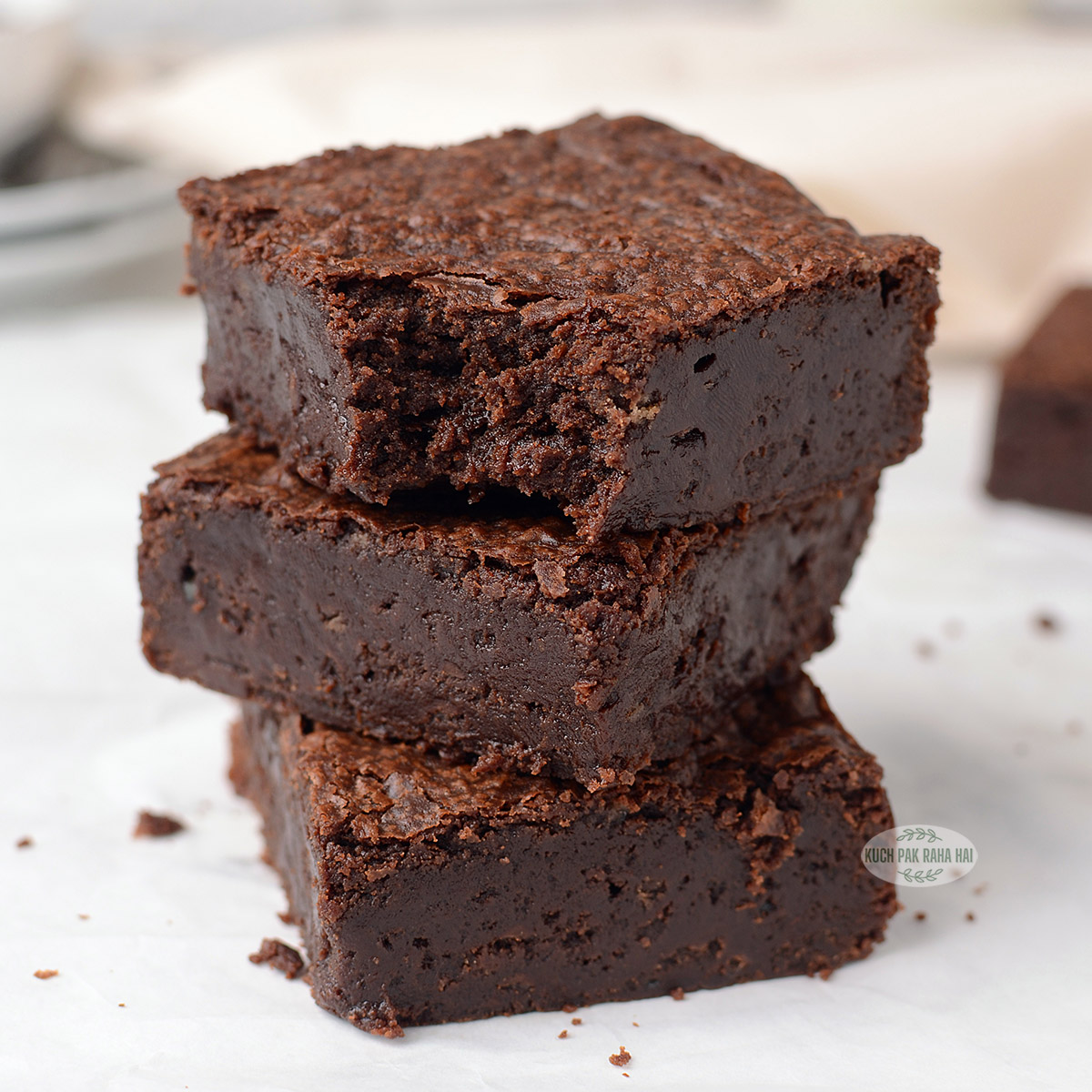 Air fryer brownies without eggs.