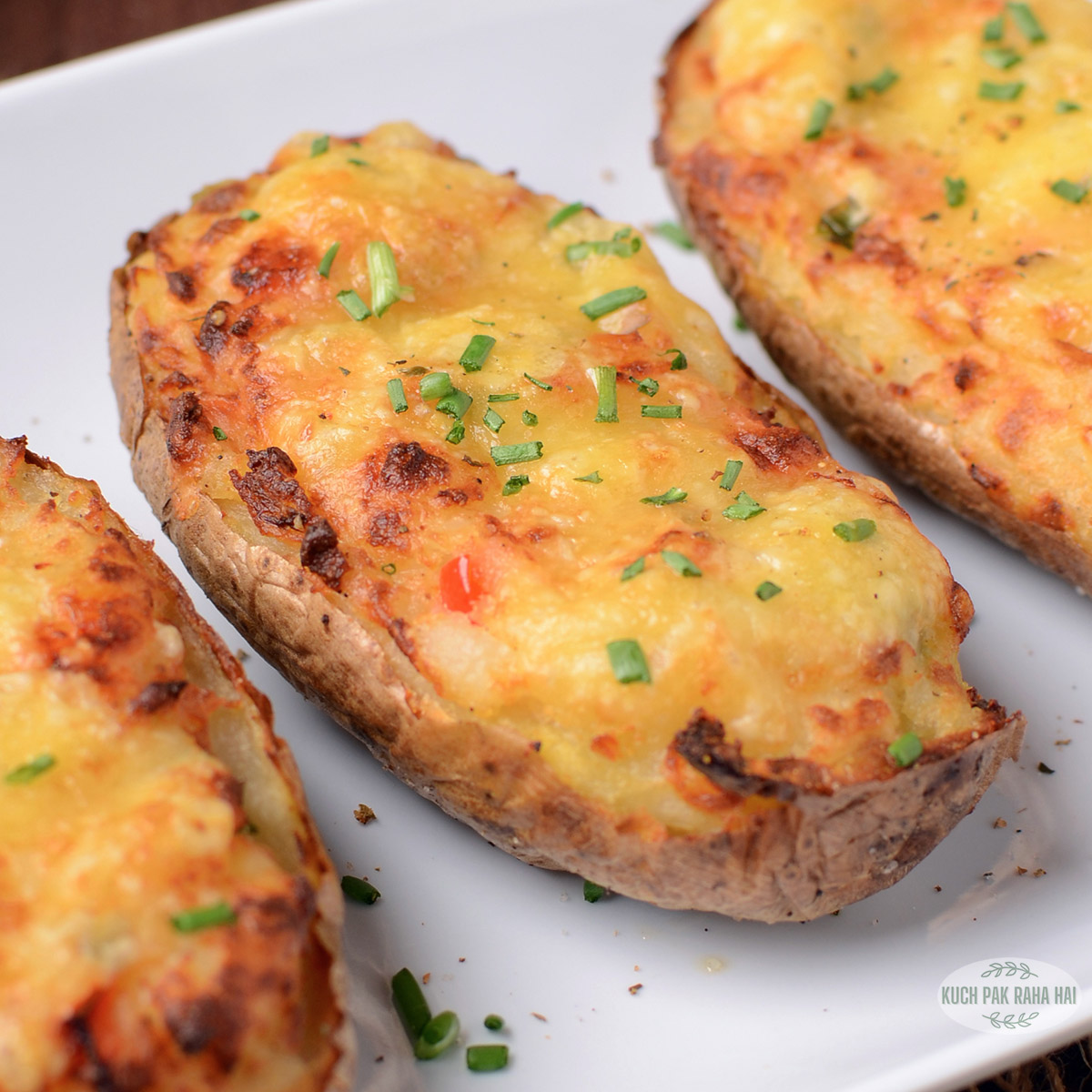 Air fryer twice baked potatoes vegetarian.