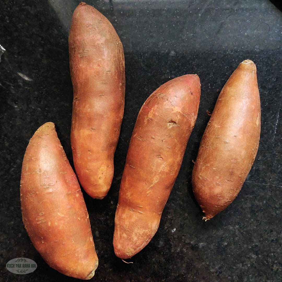 Garnet sweet potatoes.