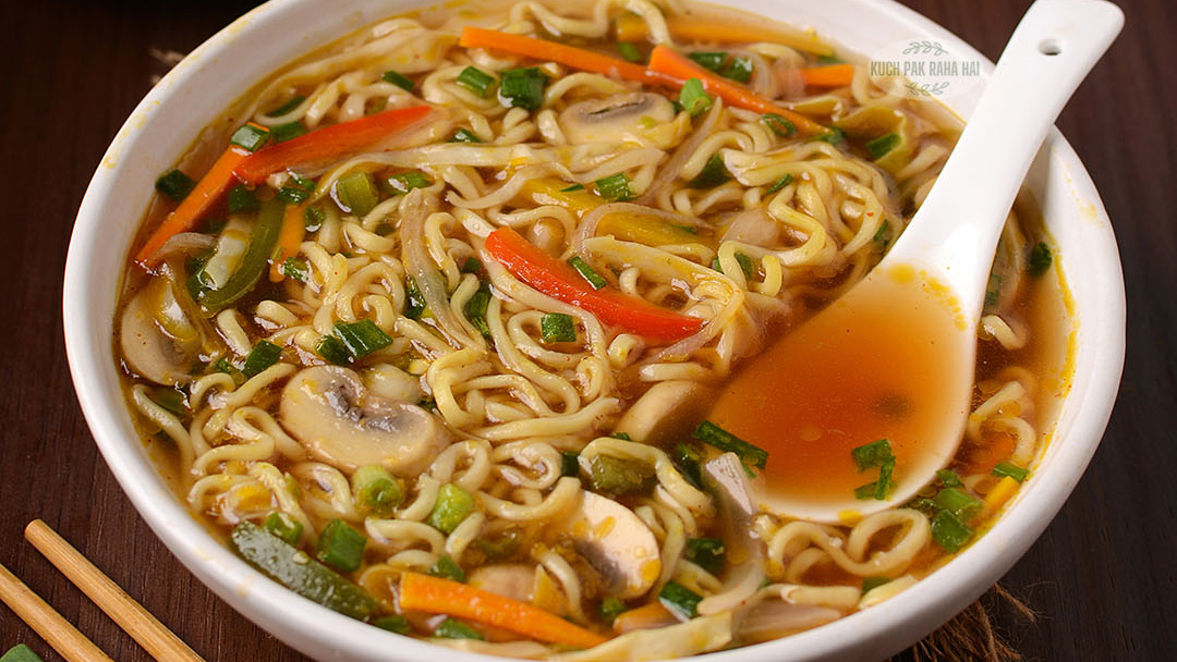 vegetable soup noodles recipe.