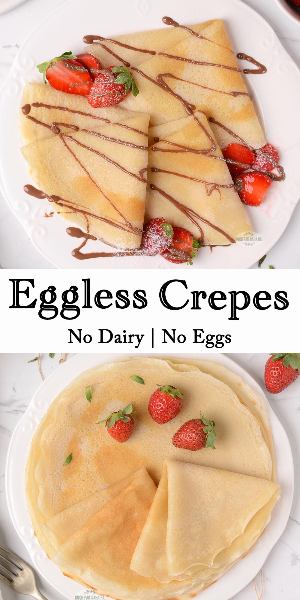 Crepe recipe no milk no eggs.