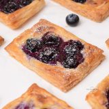 Blueberry puff pastry.