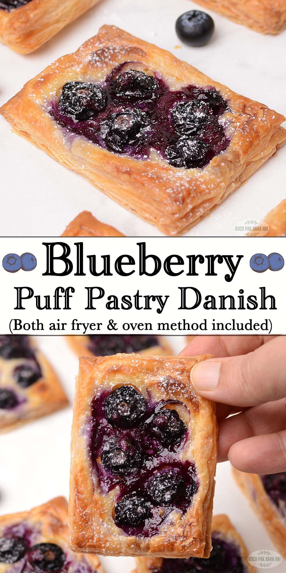 Blueberry puff pastry cream cheese.