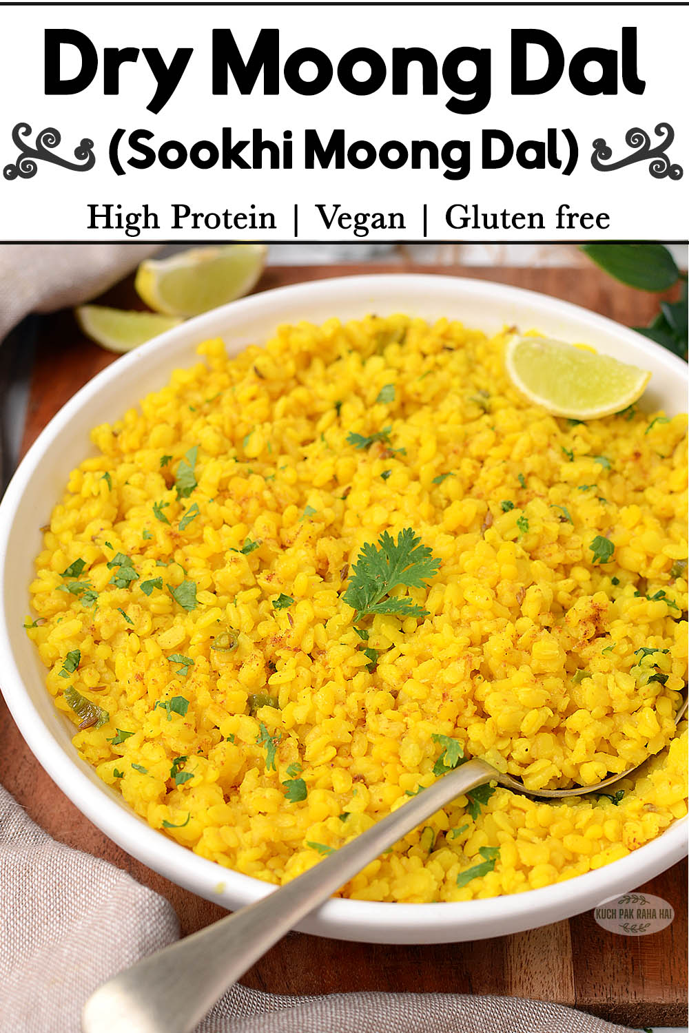 Yellow moong dal dry recipe.