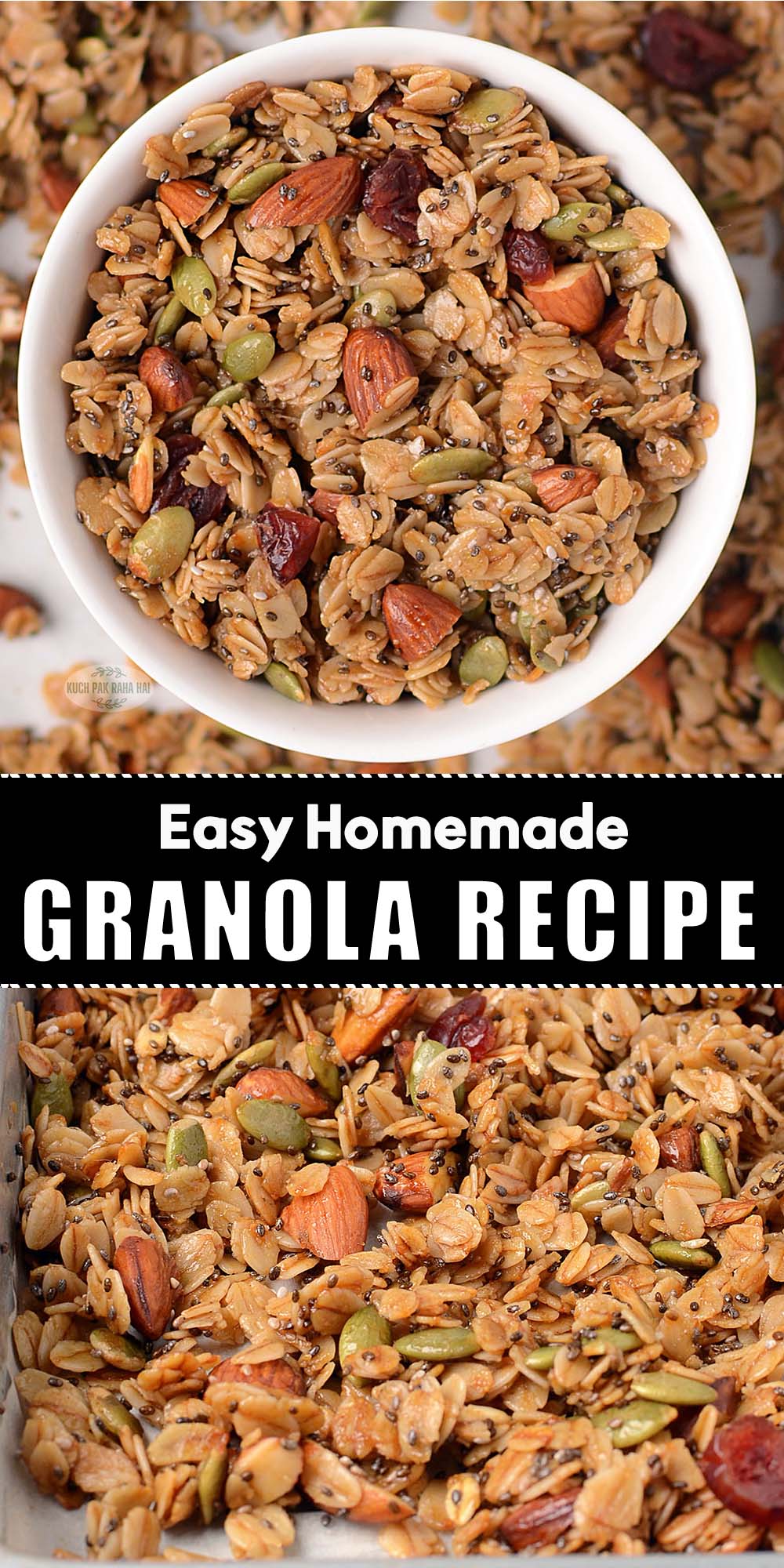 homemade healthy easy granola recipe.