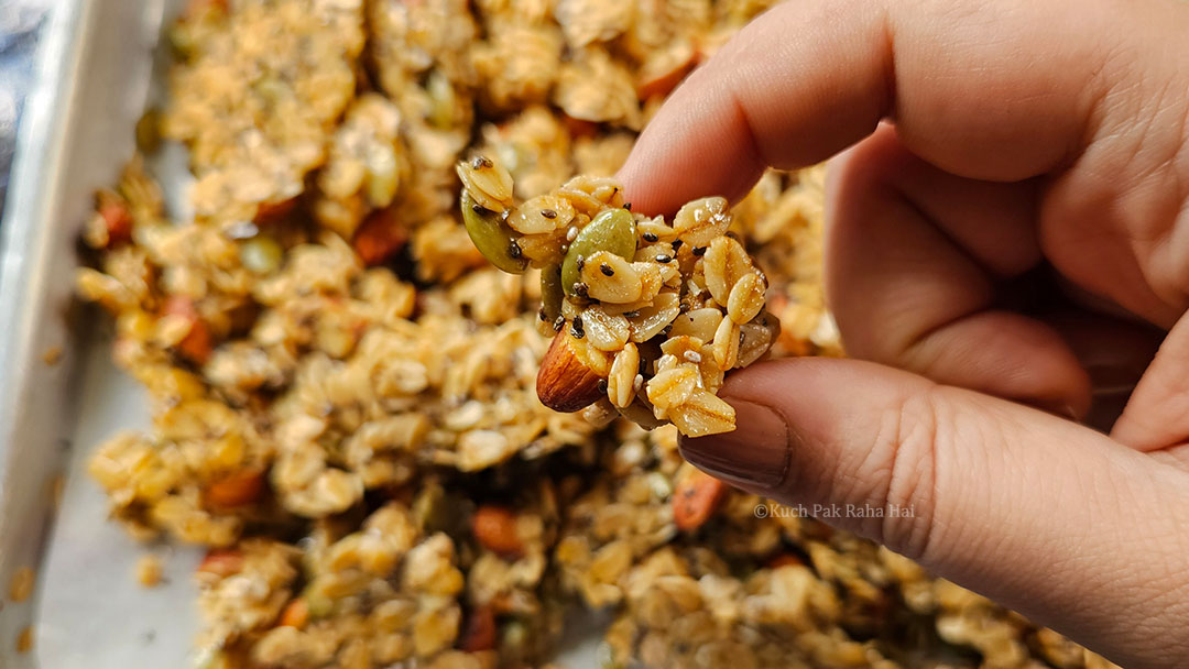 Granola clusters.