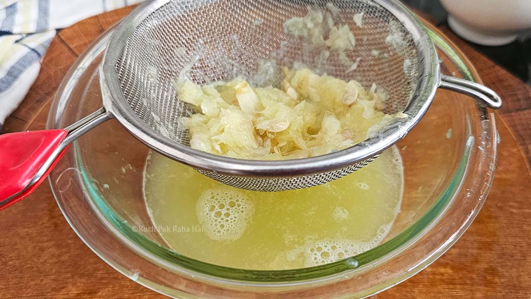 Extracting lemon juice.