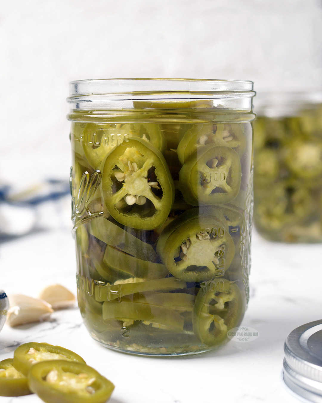 pickled jalapeno jars.